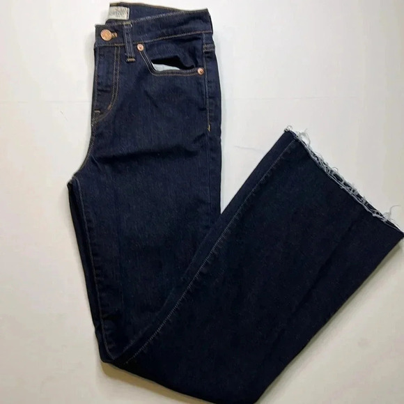 Madewell flee market flare with blue wash size 26 and 32 inseam - Picture 6 of 10